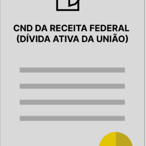 CND da Receita Federal (Dívida Ativa da União)