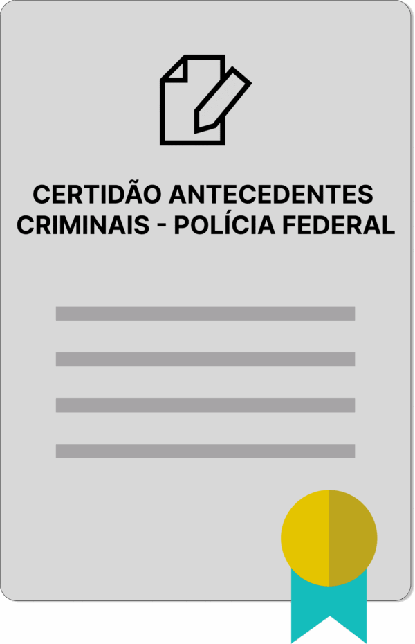 CERTIDÃO ANTECEDENTES CRIMINAIS - POLÍCIA FEDERAL - Imagem 1