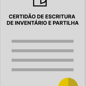 CERTIDÃO DE ESCRITURA DE INVENTÁRIO E PARTILHA