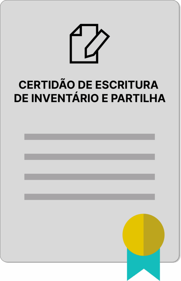 CERTIDÃO DE ESCRITURA DE INVENTÁRIO E PARTILHA - Imagem 1