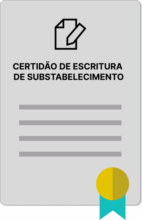 CERTIDÃO DE ESCRITURA DE SUBSTABELECIMENTO - Imagem 1