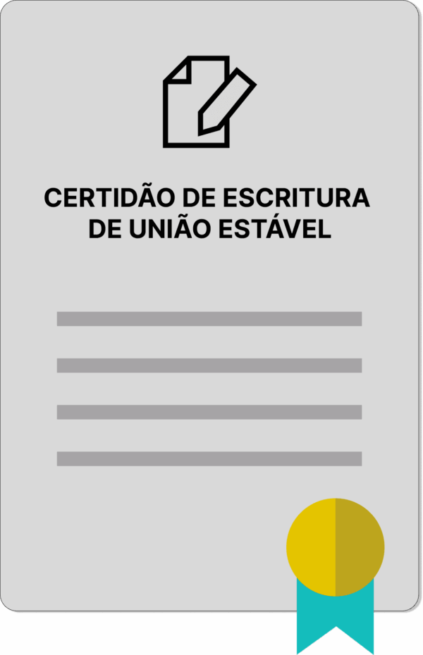 CERTIDÃO DE ESCRITURA DE UNIÃO ESTÁVEL - Imagem 1