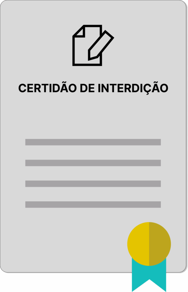 CERTIDÃO DE INTERDIÇÃO - Imagem 1