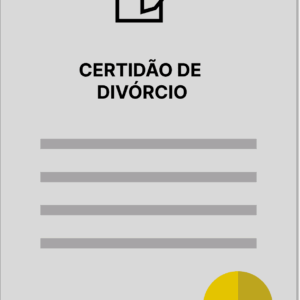 CERTIDÃO DE DIVÓRCIO