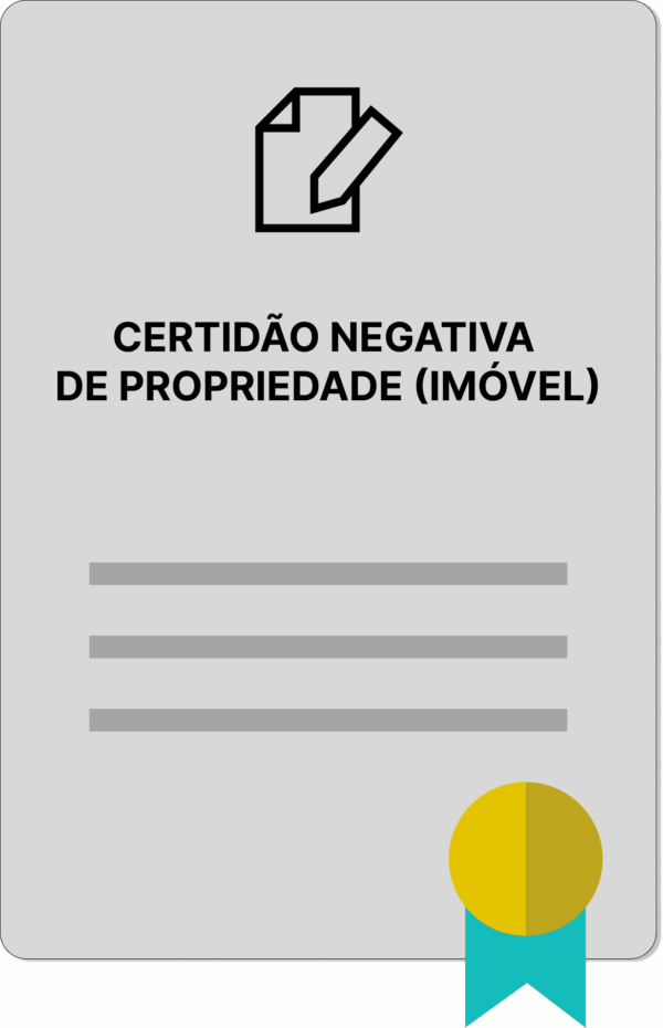 CERTIDÃO NEGATIVA DE PROPRIEDADE (IMÓVEL) - Imagem 1