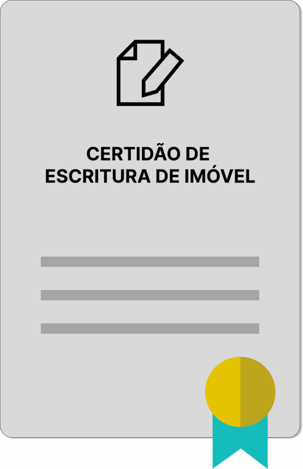 CERTIDÃO DE ESCRITURA DE IMÓVEL - Imagem 1