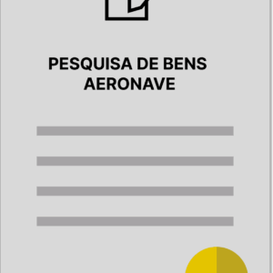 PESQUISA DE BENS AERONAVE