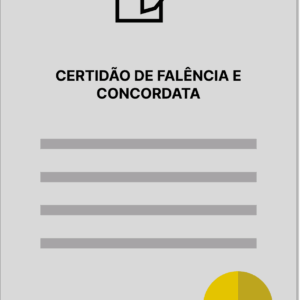 Certidão de Falência e Concordata