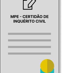 MPE - Certidão de inquérito Civil