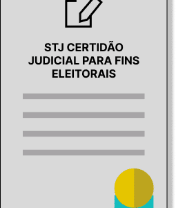 STJ CERTIDÃO JUDICIAL PARA FINS ELEITORAIS
