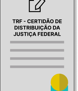 TRF - Certidão de Distribuição da Justiça Federal