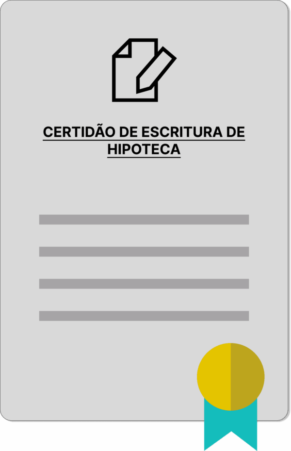 CERTIDÃO DE ESCRITURA DE HIPOTECA - Imagem 1